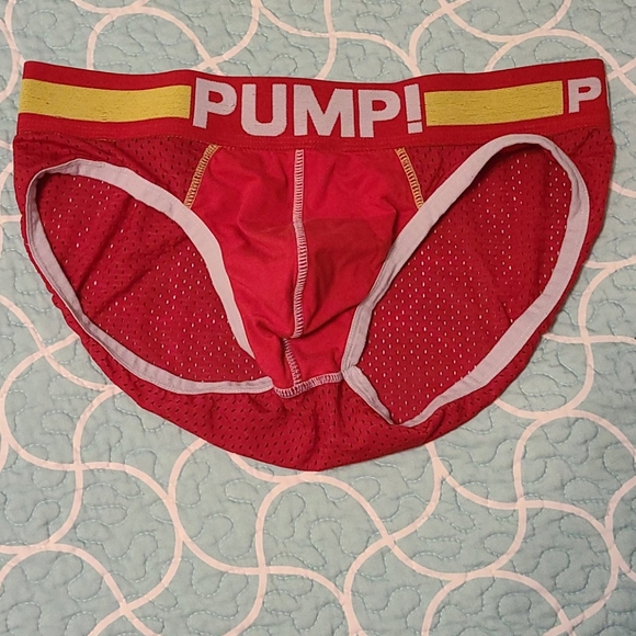 Pump! Red mesh briefs - Picture 1 of 2